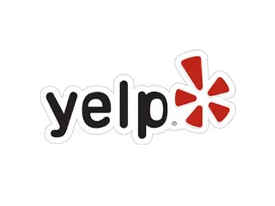 Yelp logo on a white background.