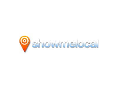 Showmelocal logo on a white background.