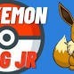 Pokemon big jr logo with an eevee and awards.