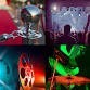 A collage of images showcasing various forms of entertainment, including award-winning performances.