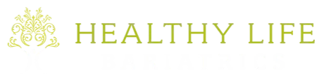 A logo serving as a header with a tree graphic on the left and the text "HEALTHY LIFE" in green-yellow font, accompanied by white text below.