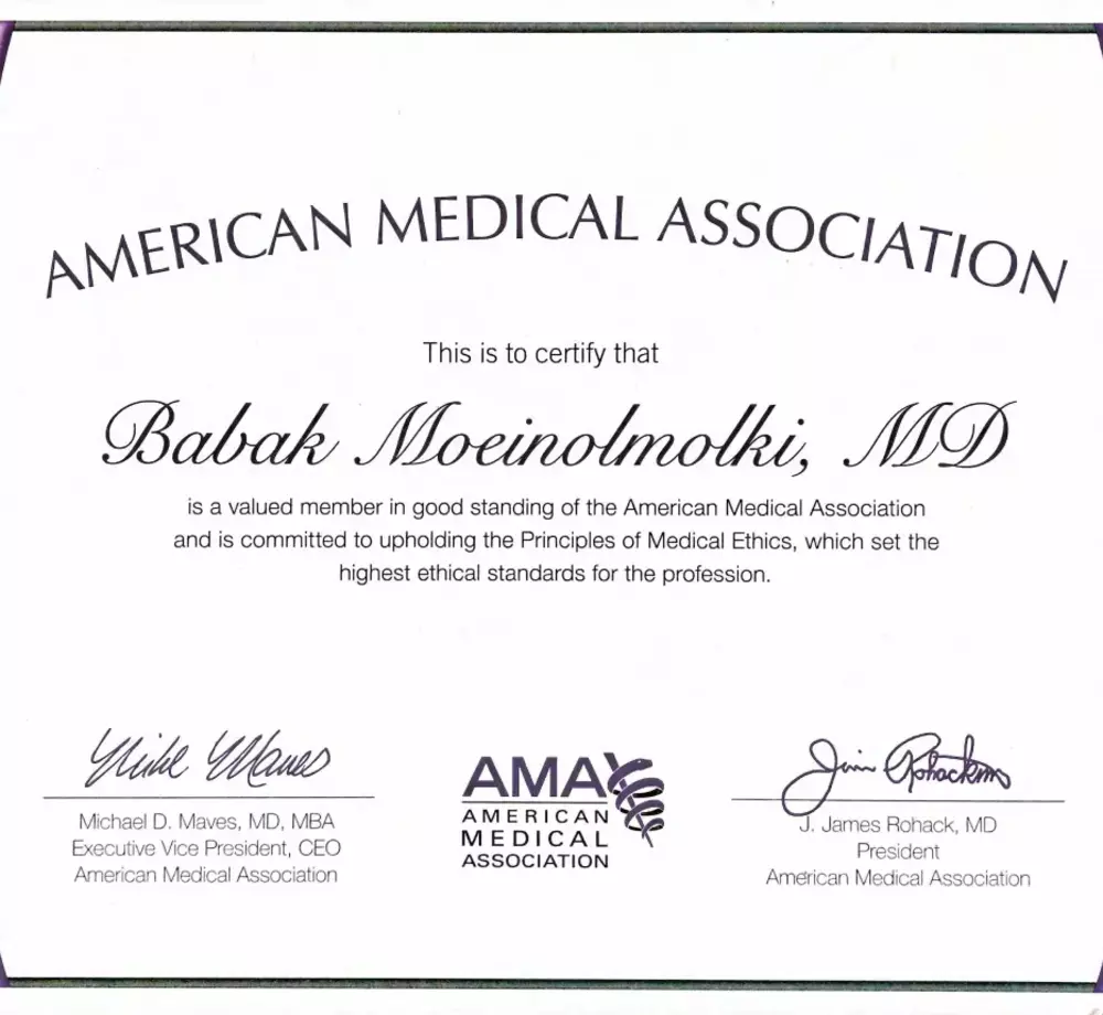 American Medical Association Certificate