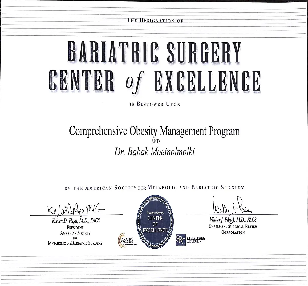 Bariatric Surgery Center of Excellence Bariatric Surgery Center of Excellence